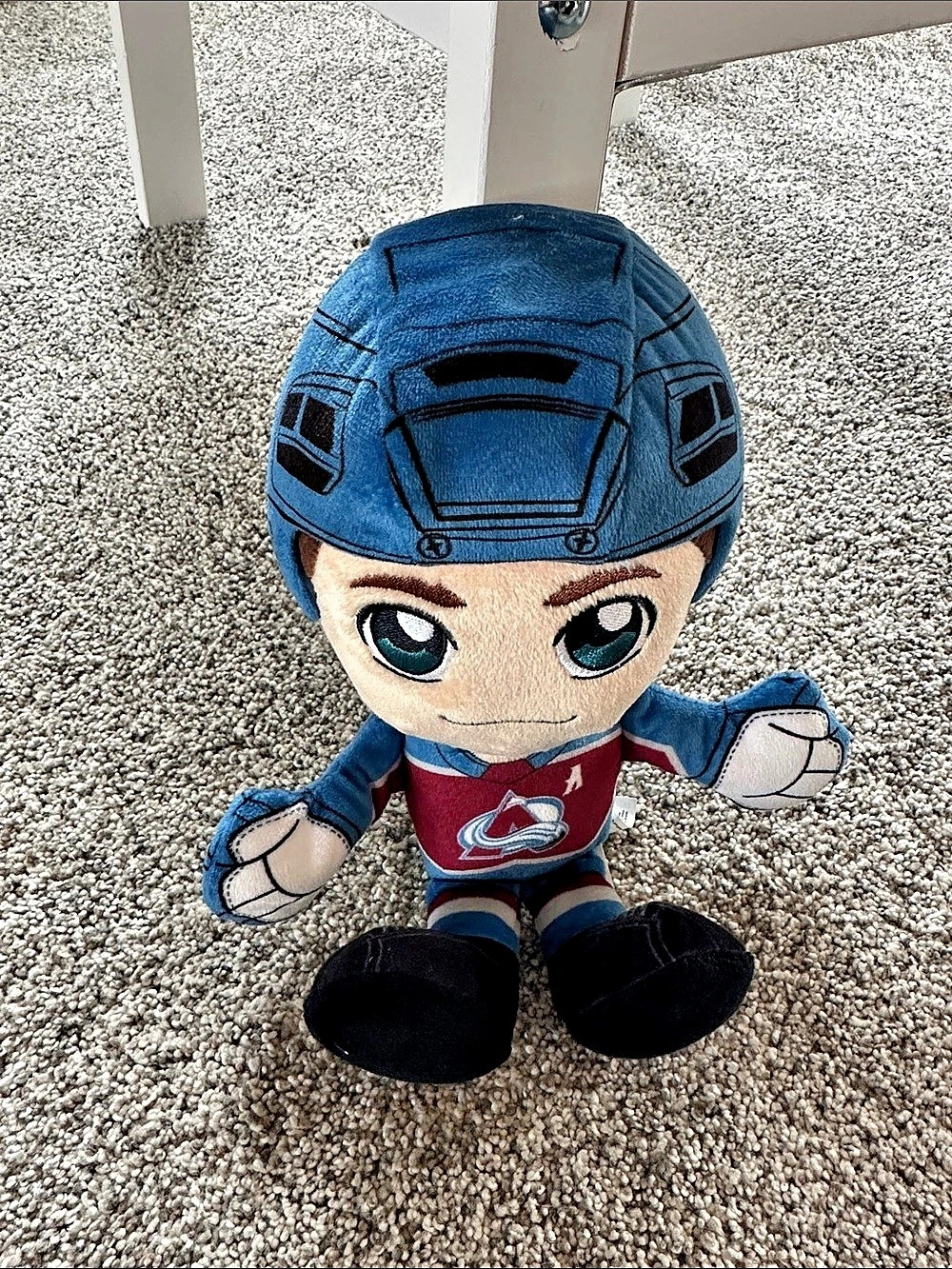 Bleacher Creatures Makar #8 Hockey Plush Doll Blue & Red